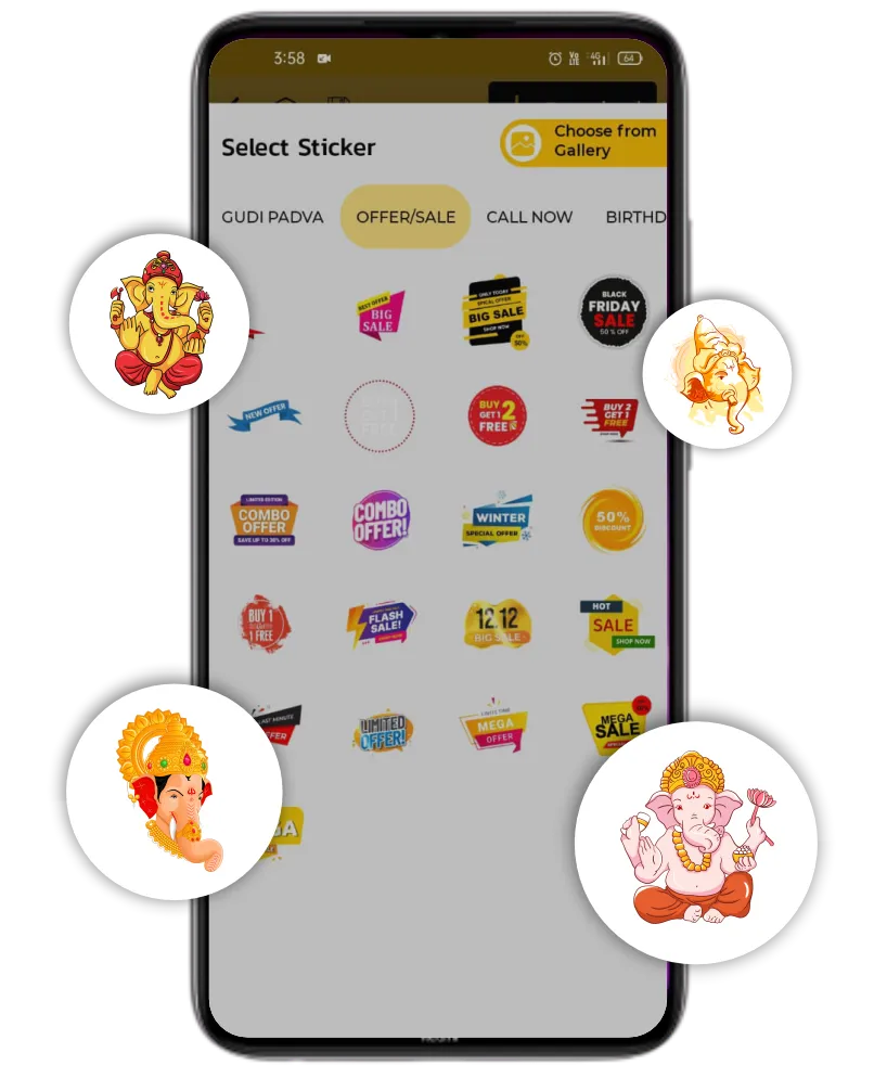 Ganesh Chaturthi GIF stickers